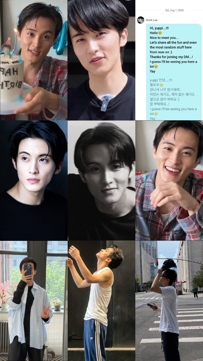 markyuppi's tweet photo. back in april–may, we were so clueless, and the only way we could get updates about mark was through other people.

and now august has been so full of mark updates, from his birthday live, youtube content, weverse dms, weverse updates, 4 lives in one month, onyourm__ark updates.

markfs, we survived that era… and now we’re back to being excited af waiting for mark’s updates and his masterpiece 🥹🩵