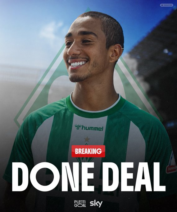 TouchlineWireFc's tweet photo. 🚨💥 EXCLUSIVE: Arthur to Werder Bremen — DONE DEAL! 🇧🇷✅

Werder Bremen have reached a full agreement with Bayer Leverkusen for the 23-year-old right-back. 🤝

➡️ Straight loan
❌ No buy option
Medical and contract signing are scheduled for Tuesday, provided Guéla Doué passes his medical at Leverkusen. ⏳

ℹ️ @SkySportDE