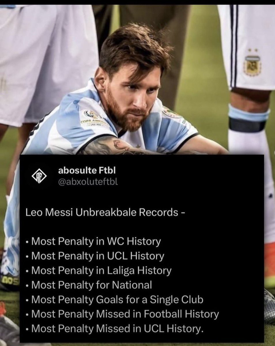 Senyyo's tweet photo. Now that Lionel Messi has retired from international football, can we all admit that these records of his will never be broken? 🤯 🐐 https://t.co/u2JKoPrNkk