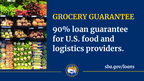 sba_minnesota's tweet photo. Small businesses across America's food supply chain are now eligible for an enhanced Grocery Guarantee loan! Learn more about SBA-backed loans and connect with a lender: https://t.co/Fq2lSG1Tyj https://t.co/qrZUHBKgSL