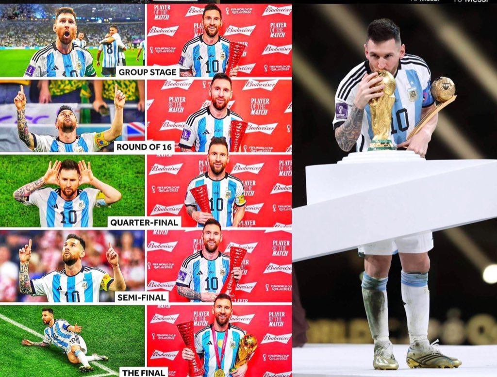 SamiVVD's tweet photo. 3 نهائيات مونديالية 
مرتين أفضل لاعب بالمونديال 
بطل المونديال 2022 
أكثر من ساهم بتاريخ كأس العالم 
أكثر لاعب حقق جائزة نجم المباراة بكأس العالم 
أكثر لاعب بالتاريخ وصول للنهائيات مع منتخب بلاده 

بطل الكوبا مرتين وافضل لاعب فيها مرات عديدة 
بطل الفالنيسما مرة وأفضل لاعب بالمباراة النهائية 

قصة ميسي ومنتخب الارجنتين هي أشبة ب��صة من قصص هوليود لبطل قومي حقق كل شي بعد عمر المشيب بعد سقوط ونهوض ومحاولة ورا محاولة حتى حقق مراده بالنهاية 

قصة بطل جميلة علمتنا أن الاستسلام لا يمكن أن 
يكون في قاموس كل مجتهد حتى ولو كانت جميع الظروف ضدك 

شكراً ميسي للأبد مع انك قادر تعطي للخمسين لكن ما عاد نقدر نطالبك بشيء لانك حققت كل شيء بالكورة اللي نطلبه منك حاجة وحدة تستمتع أطول فترة ممكنة وحنا نستمتع بمشاهدتك حتى أخر يوم لك في الملاعب 

ليونيل ميسي قصة جميلة سنرويها لاحفادنا للابد 💙