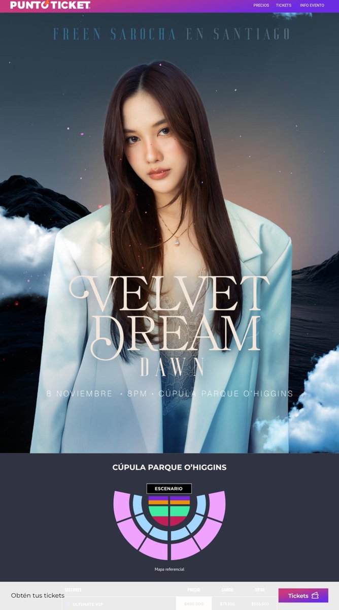 FreenBeckyLat's tweet photo. Enlace para la compra del fanmeet de Freen en Chile 

https://t.co/4O0lpE0Ob6

#FreenLatinAmericaTour
#FreenVelvetDream 
#srchafreen https://t.co/dFONr3j2Nq
