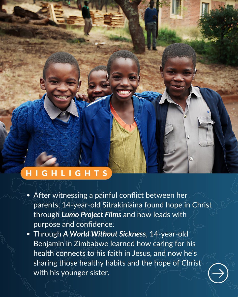 OneHope's tweet photo. Across the globe, August was filled with stories of children and youth encountering the hope of God’s Word! 🌎🧡

Our August Global Report shares powerful stories of children and youth whose lives are being transformed through God’s Word, from a teenager in Madagascar finding new confidence in Christ to a young boy in Zimbabwe sharing what he’s learned with his family.

Read the full August Global Report at the link in our bio! #OneHope #GodsWordEveryChild