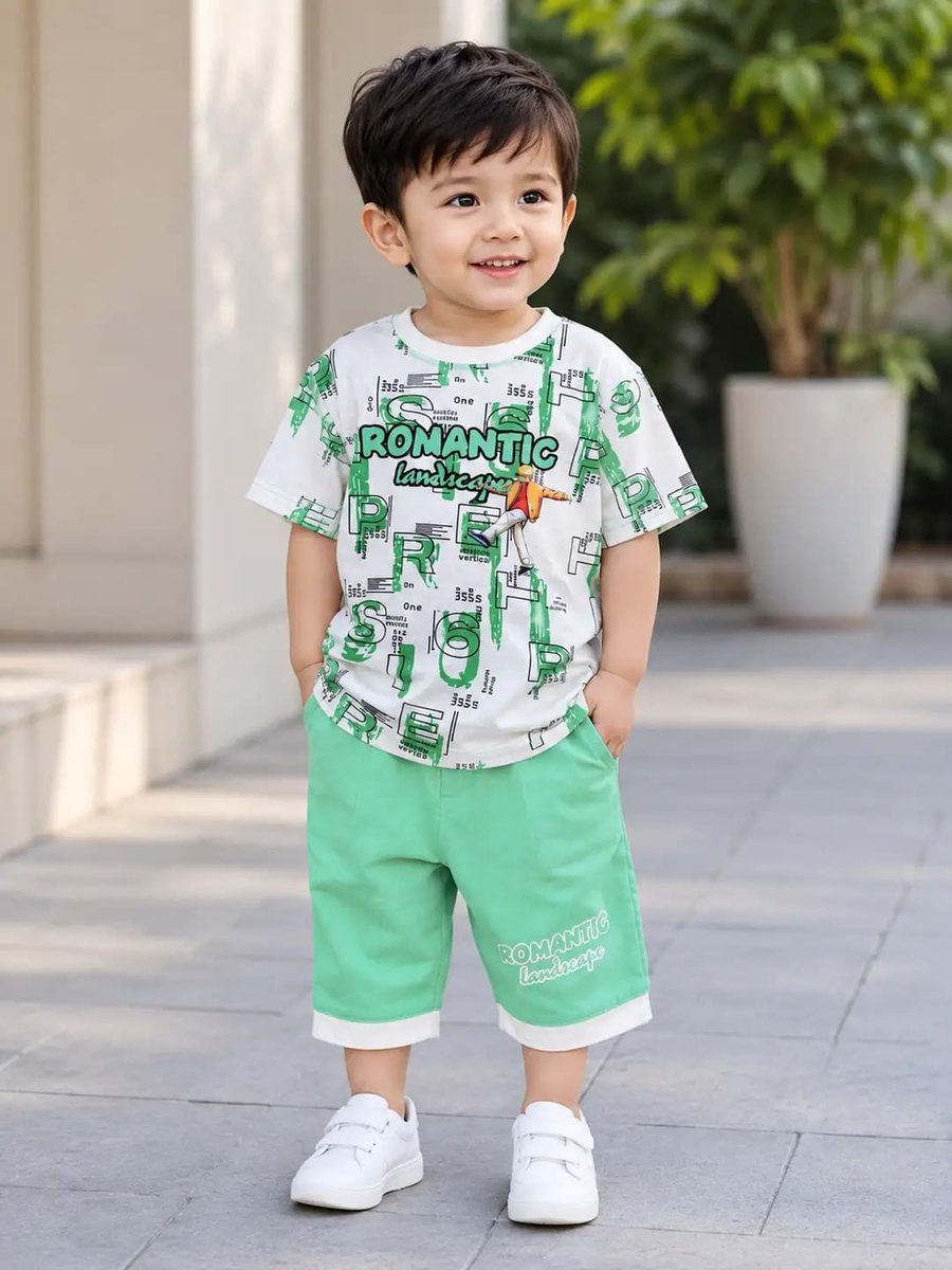 meharzafarprfa's tweet photo. •  Material: Cotton Jersey
•  Pattern: Printed
•  Gender: Boy's
•  Available Sizes: 6-12 Months, 1-2 Years, 3-4 Years
•  Number Of Pieces: 2 Pcs
•  Package Includes: 1 x Shirt, 1 x Shorts
•   Color: Multicolor
Only Rs.1590 Order now 
Contact no : 03004498266 https://t.co/cpKcqZVvbm