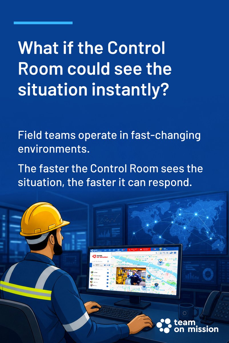 STREAMWIDE's tweet photo. In critical operations, Control Room teams need visibility into what’s happening on the ground.

With secure,  real-time video sharing, organizations can improve situational awareness, assess incidents faster, and coordinate responses more effectively.✅ 

https://t.co/VjCWinUWlK https://t.co/SSKVS63Lto