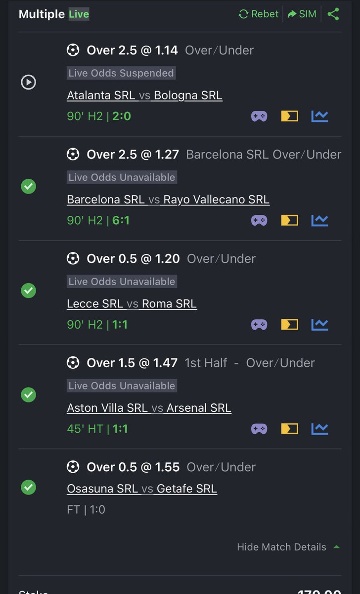 GabbySirh's tweet photo. Herrr Barcelona SRL 😥, the deceived me

Atalanta SRL wicked ✍️

Osasuna SRL wicked ✍️

😂😂😂they’re contributed to my lost this morning ✍️ https://t.co/g2m663zDLv