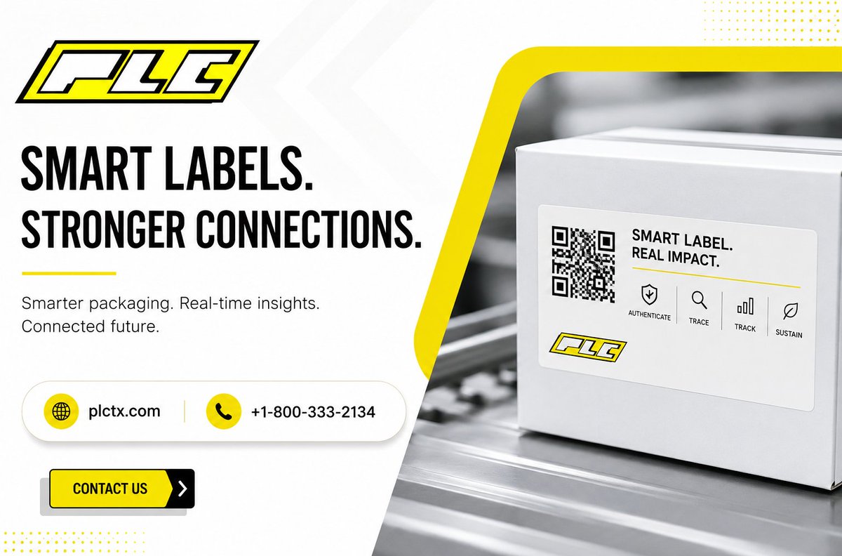 plctx's tweet photo. Smart labels are turning packaging into a powerful digital touchpoint. ๐
Read more: https://t.co/wZRSxeUFBj
#SmartLabels #label #labeldesign #labelling #ConnectedPackaging #RFID #NFC #packaging #PackagingInnovation #SupplyChain #plctx https://t.co/35zZIP16iM