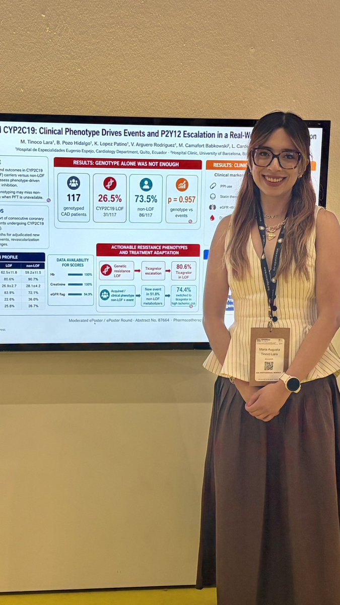 maga93tl's tweet photo. Una gran experiencia el poder presentar lo que se hace en LATAM (Ecuador 🇪🇨) en @escardio y haber compartido con @WomenAs1 un grupo maravilloso. Muy agradecida por todo. Seguimos caminando 🫀! https://t.co/edjgIAPoon