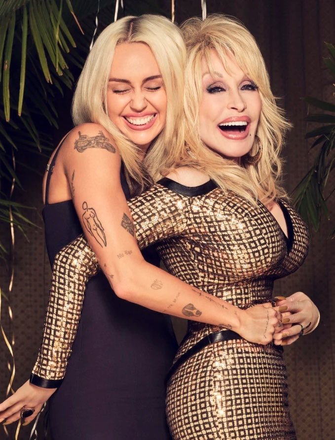 Viralsoutlet's tweet photo. Miley Cyrus and Reba McEntire were reportedly the only celebrities invited by the Parton family to attend Dolly Parton’s private funeral service. https://t.co/wL6EHyNXCC
