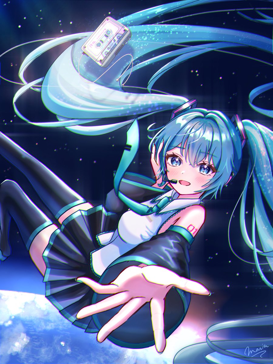 marin0marinka's tweet photo. ⁠#初音ミク誕生祭2026⁠ 
⁠#初音ミク生誕祭2026⁠
初音ミク19th
誕生日おめでとうーー！！🎉🎉🎉
大好きだよー！！

君に届け！ https://t.co/ijYo41oxcL