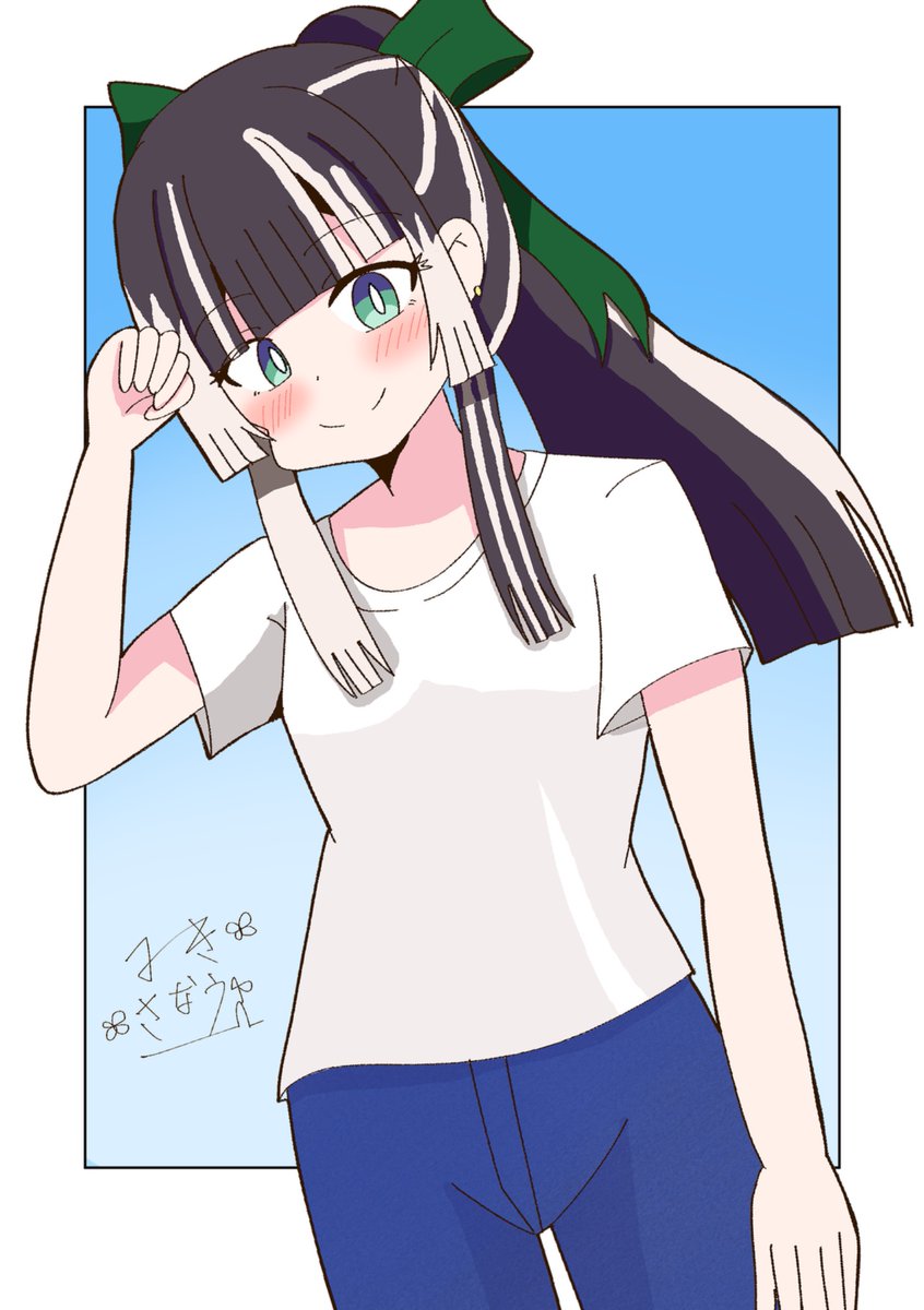 studio_gamelan's tweet photo. 結局白Tシャツにデニムが良いんだよな…

#らでん似絵 https://t.co/N9UshmLlcC