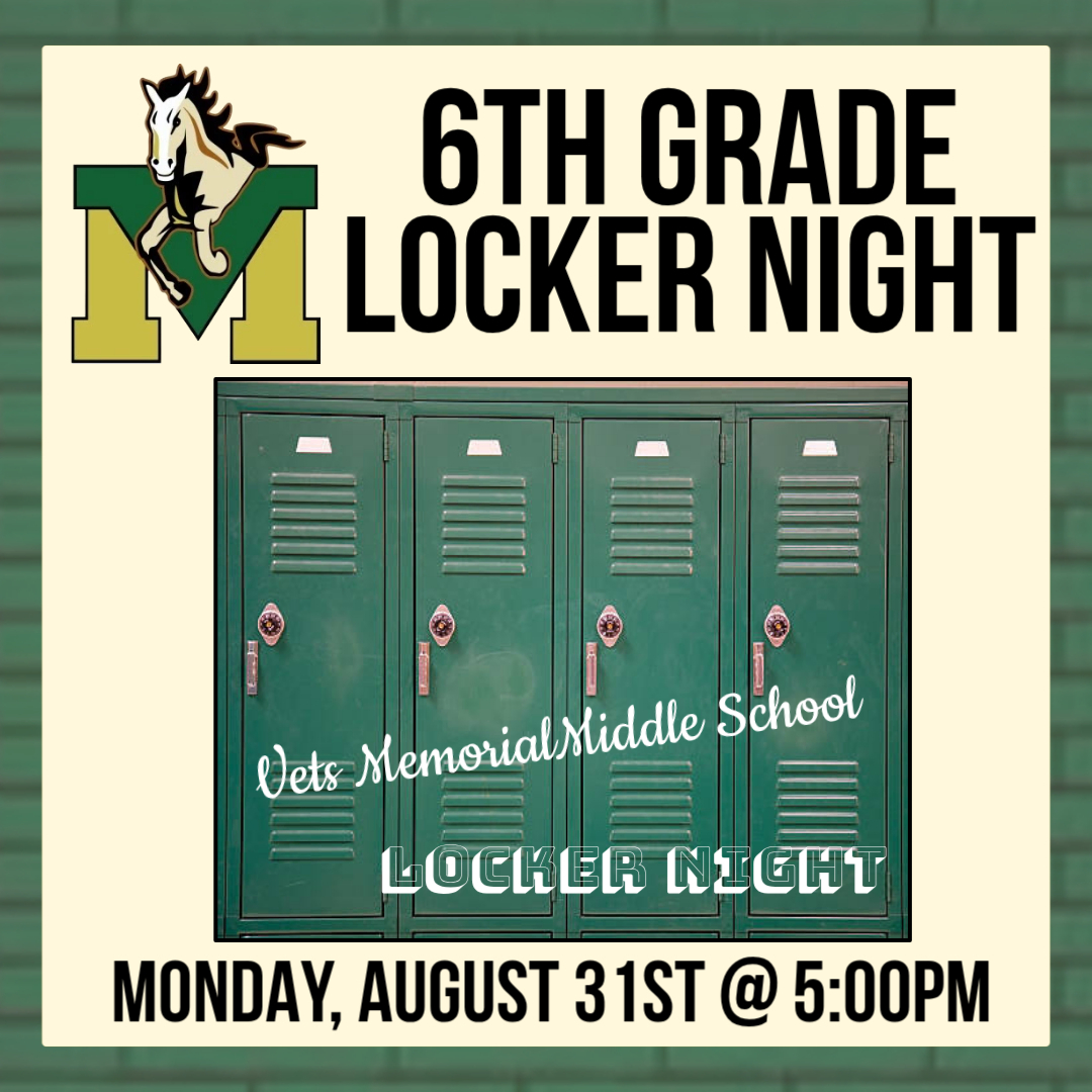 VMMSPTA1's tweet photo. 🎉 TONIGHT’S THE NIGHT, NEW MUSTANGS! 🎉
Welcome, 6th Graders! Stop by the VMMS PTA table to meet our Executive Board, become a member, shop Spirit Wear, &amp; learn about the exciting events, programs &amp; fundraisers planned for this year! @VMMSMustangs @MsTri_teach_run @MGawronskiVP https://t.co/1x86C7WAyz