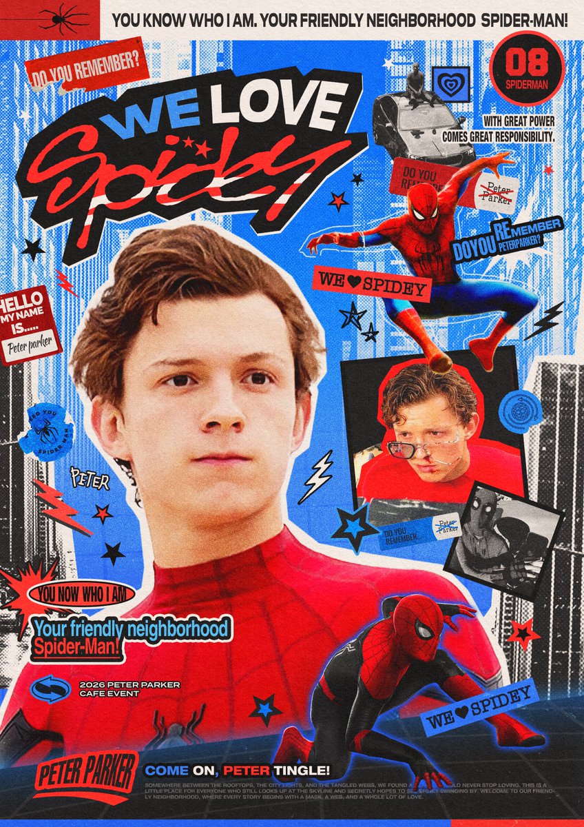 WES2SPIDEY's tweet photo. 🏠 2026 피터파커 응원카페 🏠
𝙳𝚘 𝚢𝚘𝚞 𝚛𝚎𝚖𝚎𝚖𝚋𝚎𝚛 _____?
 ❝ 𝚈𝚎𝚜, 𝚆𝚎 𝚗𝚎𝚎𝚍 𝚂𝚙𝚒𝚍𝚎𝚢˳ᐟ ❞

ⓃⓄⓉⒾⒸⒺ
↳ #RT추첨 스파이더맨 브랜드 뉴 데이 예매권 1매 3인 (당첨자 지정 상영관/시간)

#SpiderMan #스파이더맨 https://t.co/DBgCdPtmRF