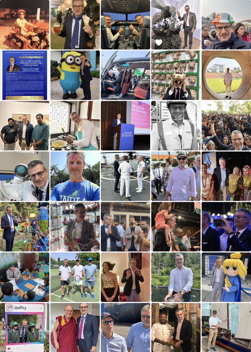 EUAmbIndia's tweet photo. Three years of vibrant and unconventional moments of my time as Ambassador 🫣😊
4/6 https://t.co/3w0Gf4uADg