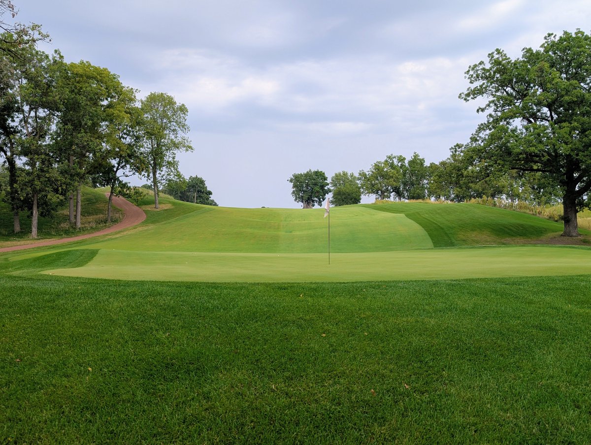 MidwestGolfJake's tweet photo. The Silo Club in Nevada, IA is the lastest addition to Iowa's golf scene. And it's a great addition. This 9 hole gem will hold its own against any other great 9 hole property in the country. 

Originally Indian Creek Golf Club, the course was purchased and the club was closed in 2024. Architect Kevin Hargrave went to work, and created something truly special. The Silo Club opened officially in May 2026. 

Hargrave made great use of the property, creating a course that tumbles and rolls over the land. With the opening brute of a par 4, you get a sense for what you're about to play. The fairway is generous, the approach is demanding, and the green contours will keep you thinking. 

The 5th hole, a medium length par 4, is my favorite on the course. An elevated tee plunges down to a generous fairway. The approach plays over a creek to a large green where 3 putts are the order of the day for any shots not finding the correct portion of the green. 

The Vibe at The Silo Club is completely laid back. The clubhouse is simple, offering drinks, snacks and some merch. Outside the clubhouse is a Himilayas style putting green that is connected to the 9th green. The staff is friendly and welcoming, and truly makes the day better. 

The Silo Club is a great all around experience. If you're lucky enough to get an invite, you should definitely go!