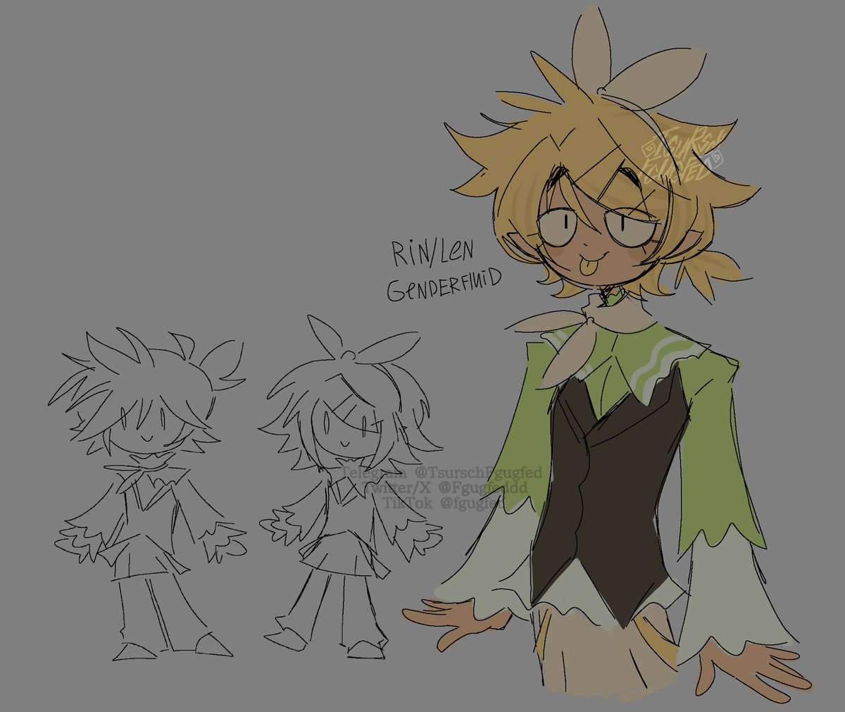 Fgugfeddd's tweet photo. I like to think that Rin and Len like actually the same person with are just genderfluid ok

#art #Vocaloid #KagamineRin #KagamineLen https://t.co/kpkUThjOIb