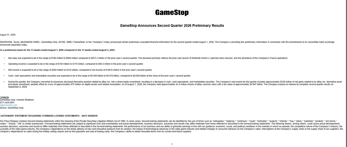 CryptoFaverity's tweet photo. Please read, we just got the craziest news of the month  5 minutes ago

GameStop posted their Quarterly results through SEC and what is happening is fucking insane.

Ryan Cohen and GME is buying EBAY against their will by slowly buying up all their shares.

Since EBAY rejected GME's offer a couple months ago, Cohen has already bought up 10% of EBAY, holdings now show on SEC.

Ryan is legit going for the ultimate troll here, he is mad he got rejected by EBAY, and is now trying to buy enough shares to take over the company, this is legit crazy and has never happened.

The offer from GME itself was covered by every news source in the world, and when people see today from the SEC filing what Ryan is doing, it will be EVERYWHERE ON THE NEWS.

I SWEAR THIS IS FUCKING INSANE NEWS

Perfect runner for RH and GME

Going viral here:
https://t.co/YuQ3WNEh04

SEC link: https://t.co/quX2R1yFTK