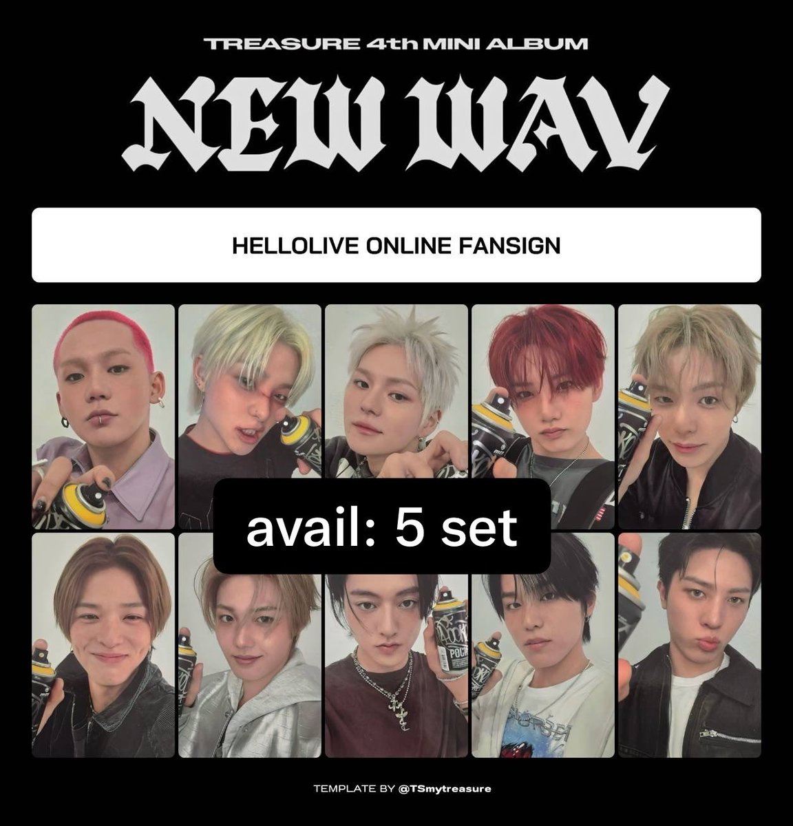 go_pajiland's tweet photo. WTS // WANT TO SELL

FULL SET FANSIGN TREASURE NEW WAV JUMPUP ONLINE, HELLO LIVE ONLINE, WITHMUU PHOTO EVENT

💸170k (sudah otw ina)
qty set on pict

✅ Bersih INA
❌ Admin 🍊 dan Packing
📍 GO Dom TangSel

🏷️#pasartreasure teumejual pc photocard treasure new wav 트레저 포카 양도 https://t.co/89IonN6FN3