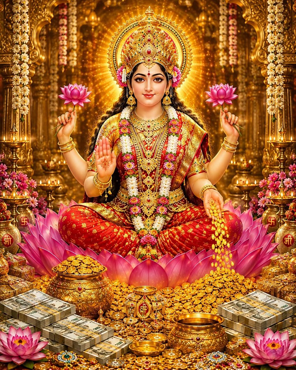 Rituverma51's tweet photo. माँ लक्ष्मी से धन नहीं, ऐसा सौभाग्य माँगो कि धन की कमी कभी महसूस न हो।
जय लक्ष्मी माता 🙏 https://t.co/y1MxZwa9sN