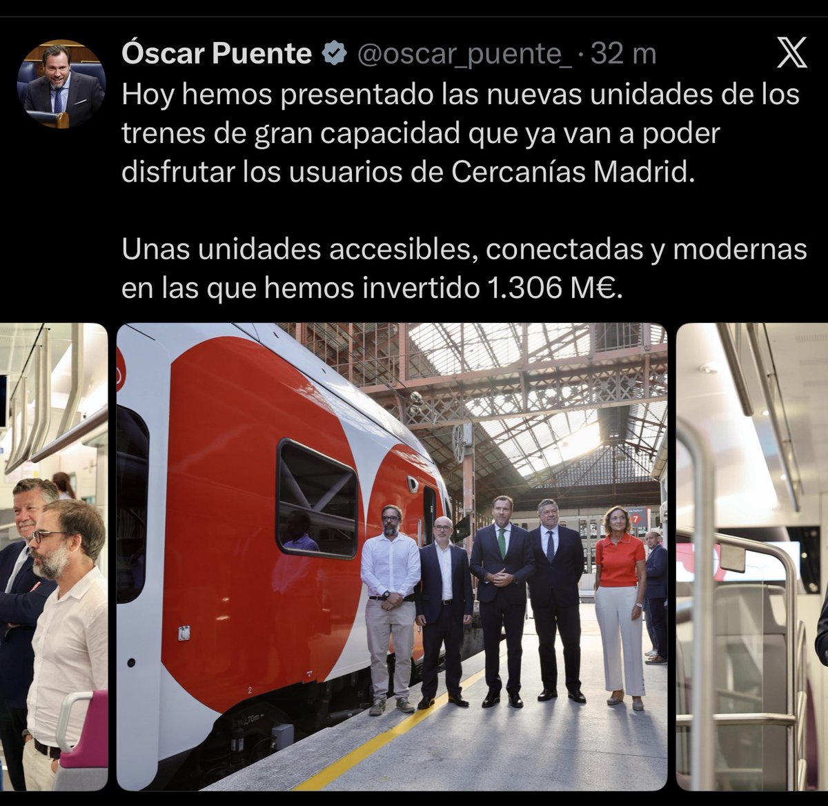 Transxte's tweet photo. Hoy se ha presentado el nuevo modelo 453 de trenes de Gran Capacidad de Cercanias que viene acompañado de la recuperación de la identidad visual de Cercanías. https://t.co/T7HLzz883r