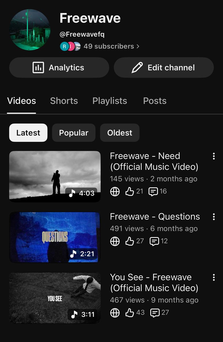 free_wavefq's tweet photo. September 2026
• 49 YouTube subscribers 
• 3 songs 
• 1,793 IG followers https://t.co/1Zd80VIkWg