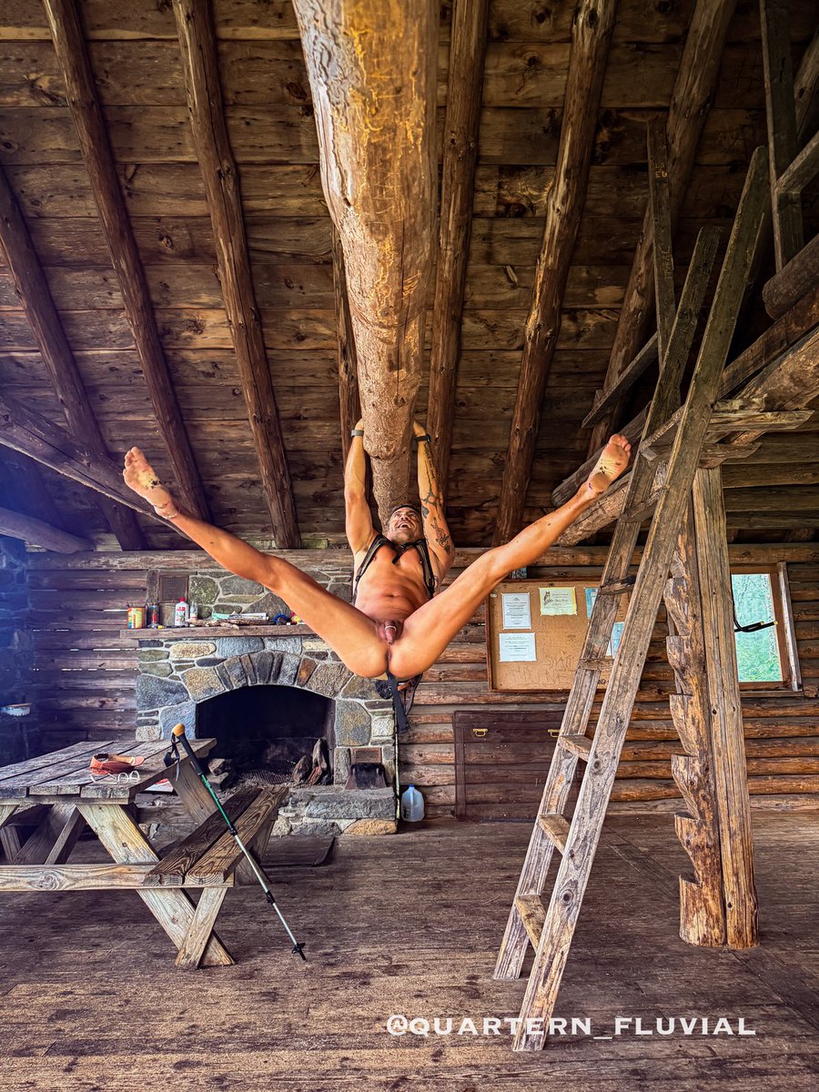 quatern_fluvial's tweet photo. Building on our love for freehiking and our focus on our @newdpastoral account and site wanted to set the tone this week with the frivolous intention that this little VT forest adventure and hut captures :) 

#naturism #newdpastoral #nakedcouple #getnakedusa #nakedhiking #forestbathing