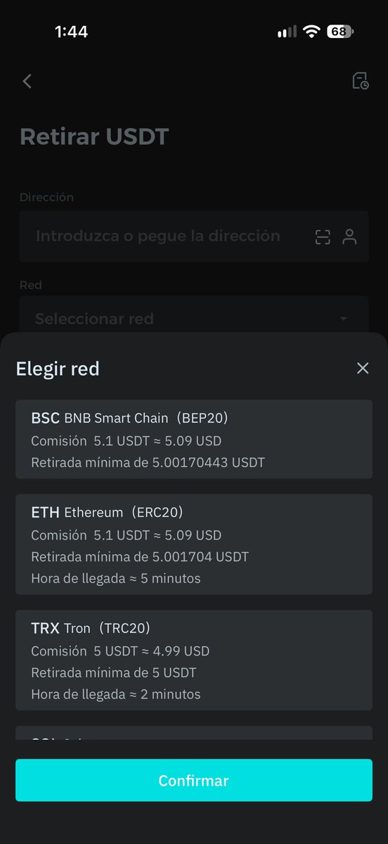 deficarloss's tweet photo. Las peores comisiones del mercado para retirar por cualquier red de @BitMartExchange | Como es posible que quieran cobrar 5$ de comisión por retirar dinero? https://t.co/FbhYOb10Fl