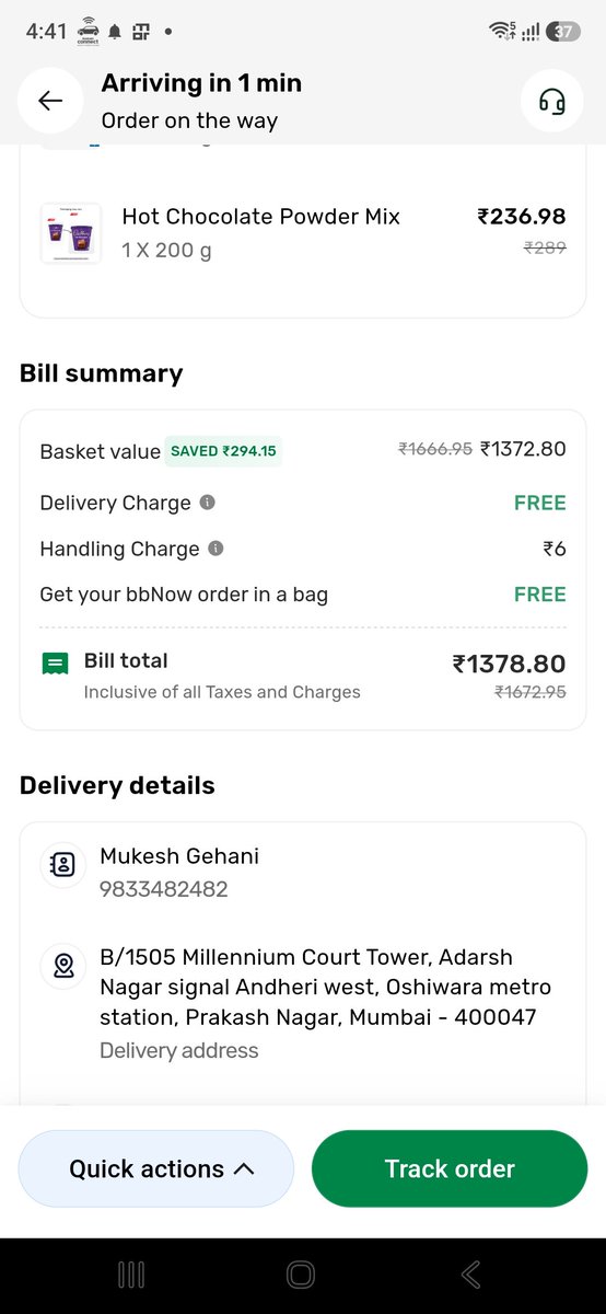 mukeshgehani's tweet photo. Just make a surprise visit to bigbasket in Mumbai Oshiwara area and see the condition and take action as per rules 
@Tukaram_IndIAS https://t.co/ppzra4YZy0