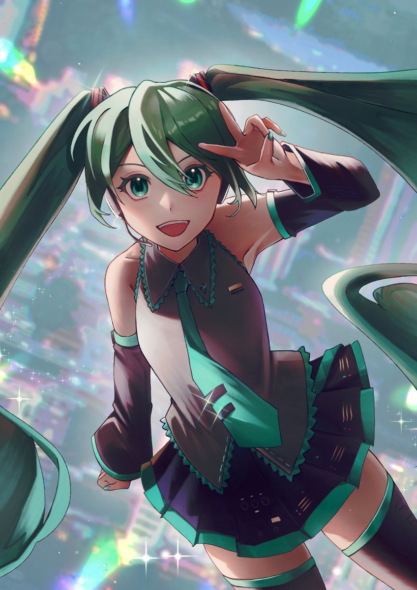 JuvyLatte's tweet photo. Happy 19th Hatsune Miku! #初音ミク誕生祭2026 https://t.co/iJwrAlCojm