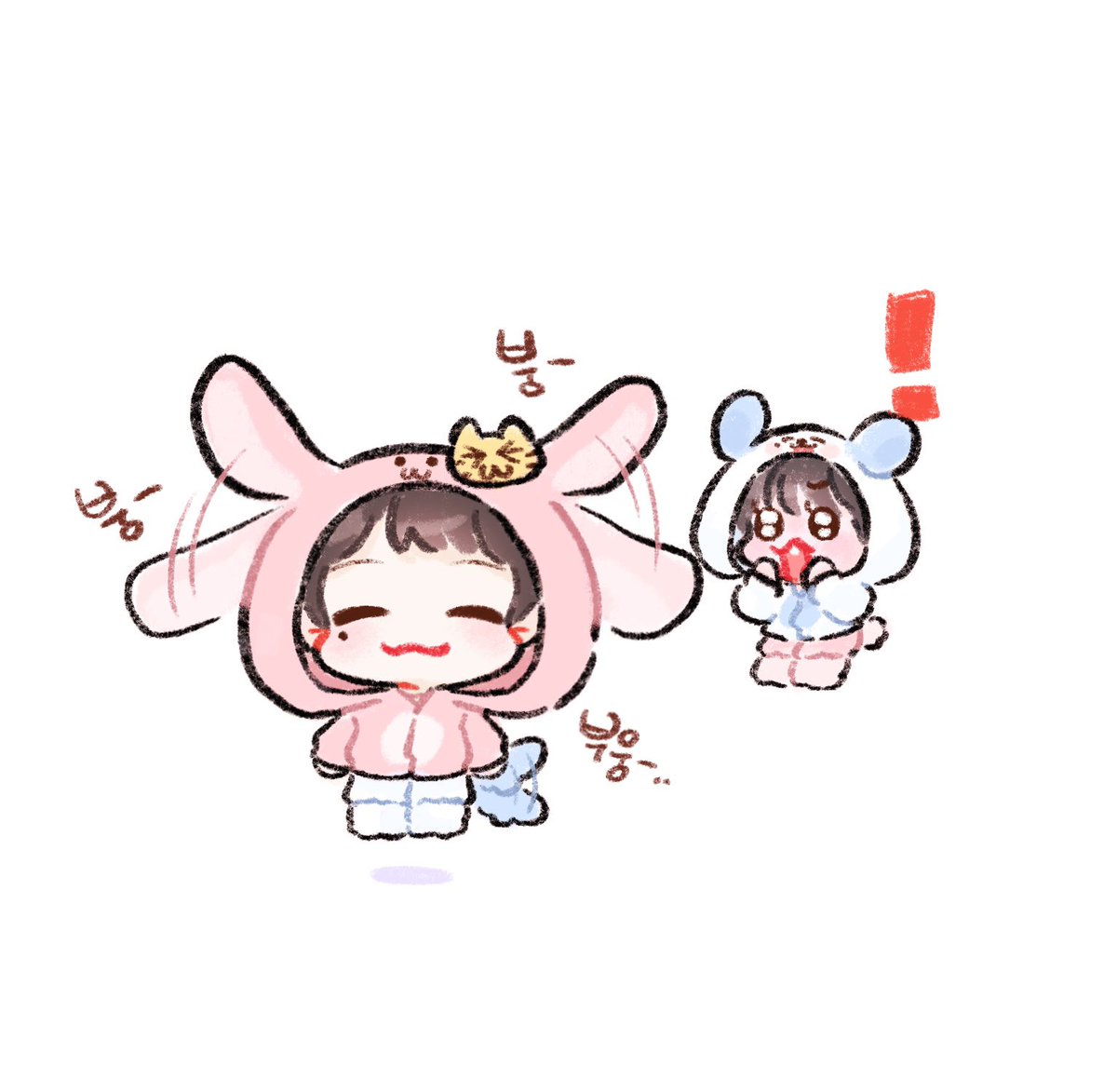 BG___rr's tweet photo. 따봉재미나 고마워 🐰🐶👍💗 https://t.co/kLUPQcX37r