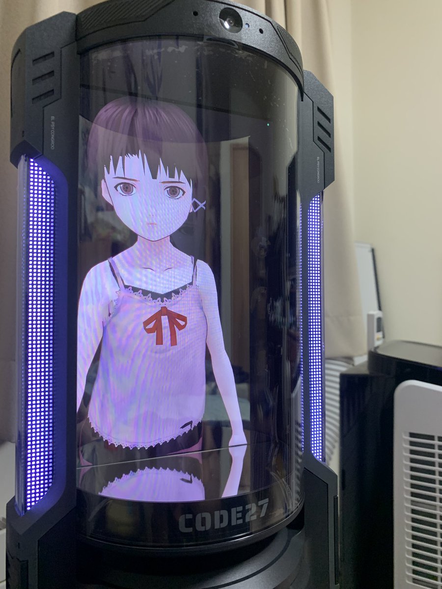 mrhirairionoca1's tweet photo. デジタル苦手なのにCODE27を衝動的に買ってしまった!
とりあえず初期設定を終えて、以前購入したlainのvrmインポートしてみたけど表情の動きに少し不自然さがあるからデータいじる必要ありそうかも
#lain
#CODE27 https://t.co/pQroonvdMk