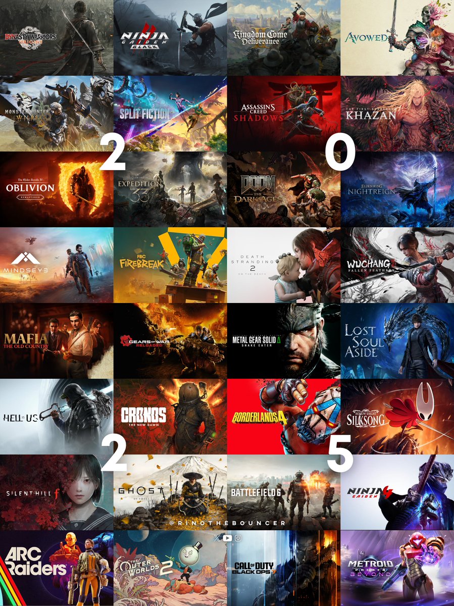RinoTheBouncer's tweet photo. What are your favorite games from 2025?🚀 https://t.co/4wUaZ9oBx5