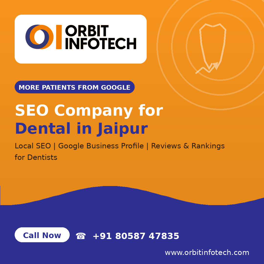 InfotechOrbit's tweet photo. Boost your dental clinic's Google visibility with Orbit Infotech!

📍 Local SEO | 🔍 Dental Keywords | 📈 Higher Rankings | 🎯 More Patient Enquiries
Grow your clinic online with targeted dental SEO strategies.
#DentalSEO #JaipurSEO #LocalSEO #SEOForDental #OrbitInfotech https://t.co/8ffKKx3gGJ