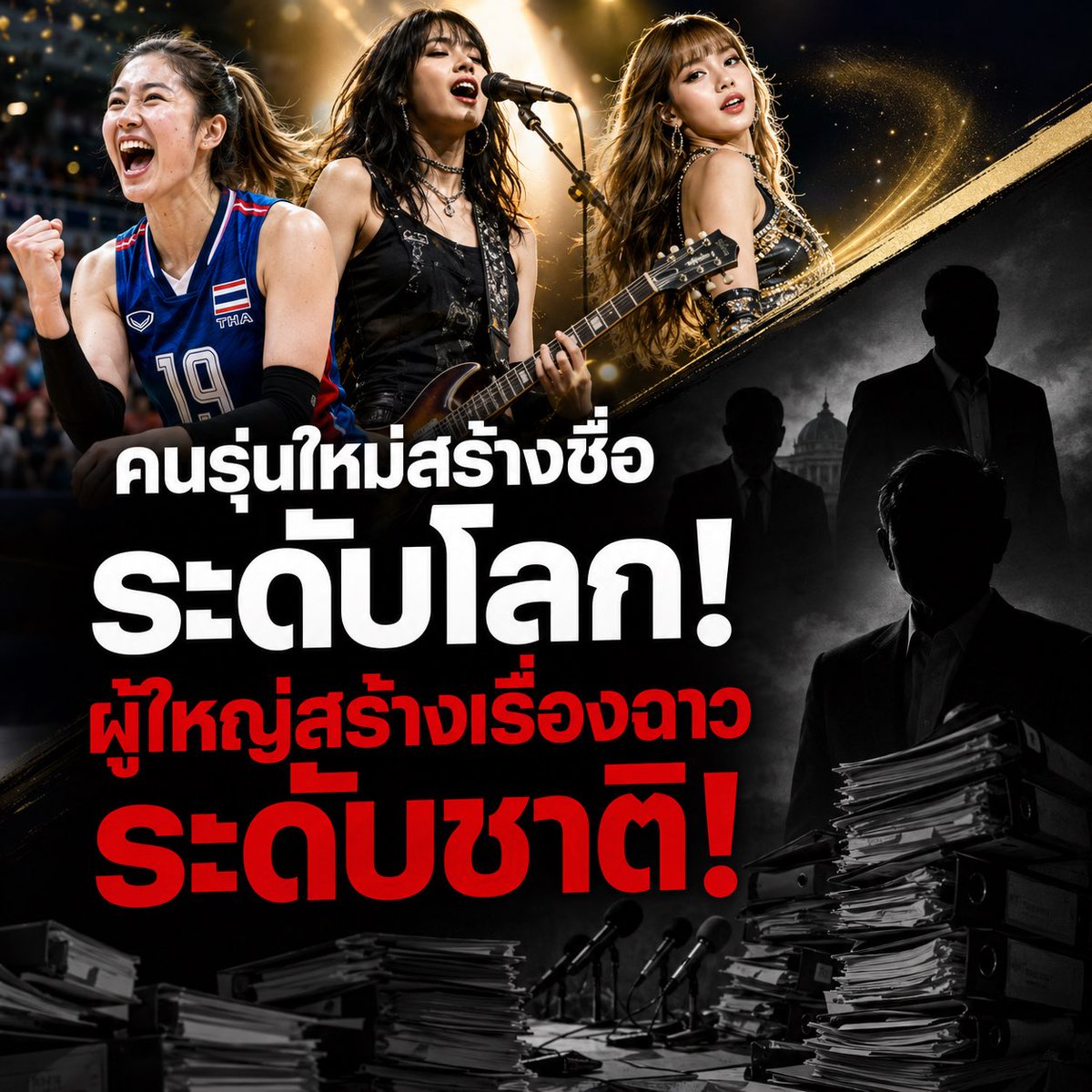 suthichai's tweet photo. คนรุ่นใหม่สร้างชื่อระดับโลก คนรุ่นเก่าสร้างเรื่องฉาวระดับชาติ!

Suthichai Live 19.15 น. https://t.co/IS3UHgJpgV