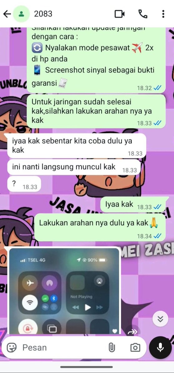 tcumblers's tweet photo. JASA UNBLOCK DAN UNLOCK SIM, BUAT JARINGAN IMEI BERMASALAH ATASI DISINI 

 MULAI DARI HARGA ✨
❇️ 3BULAN ( 200.000 )
❇️ TRI ONLY ( 150.000 )
❇️ BEACUKAI ( INBOX )

DONE HITUNGAN JAM,AMAN DAN MUDAH, BERGARANSI ALL OPERATOR, AND TRUSTED

https://t.co/kcdmbWH8Dd https://t.co/vaVvBRxosC