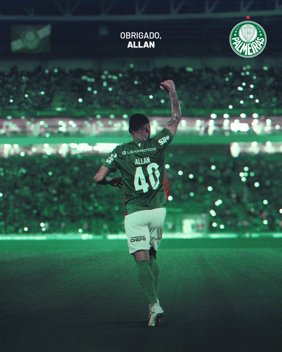 Palmeiras's tweet photo. Vestiu e honrou a camisa alviverde desde o Sub-15, multicampeão na base, campeão paulista neste ano como profissional e autor de jogadas inesquecíveis para a #FamíliaPalmeiras. Obrigado por tudo, Allan! Boa sorte nos novos desafios, minha #CriaDaAcademia! 🟢⚪ https://t.co/aIml4wavHd