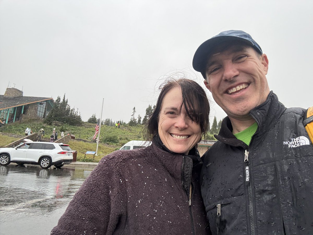 collodi's tweet photo. Today’s Adventure Update (Day 2)

Today, we rode one of the iconic/historic red buses of @GlacierNPS to a completely fogged-in Logan Pass (where we got a little wintery mix).

(1/2) https://t.co/7IxZf0If3t