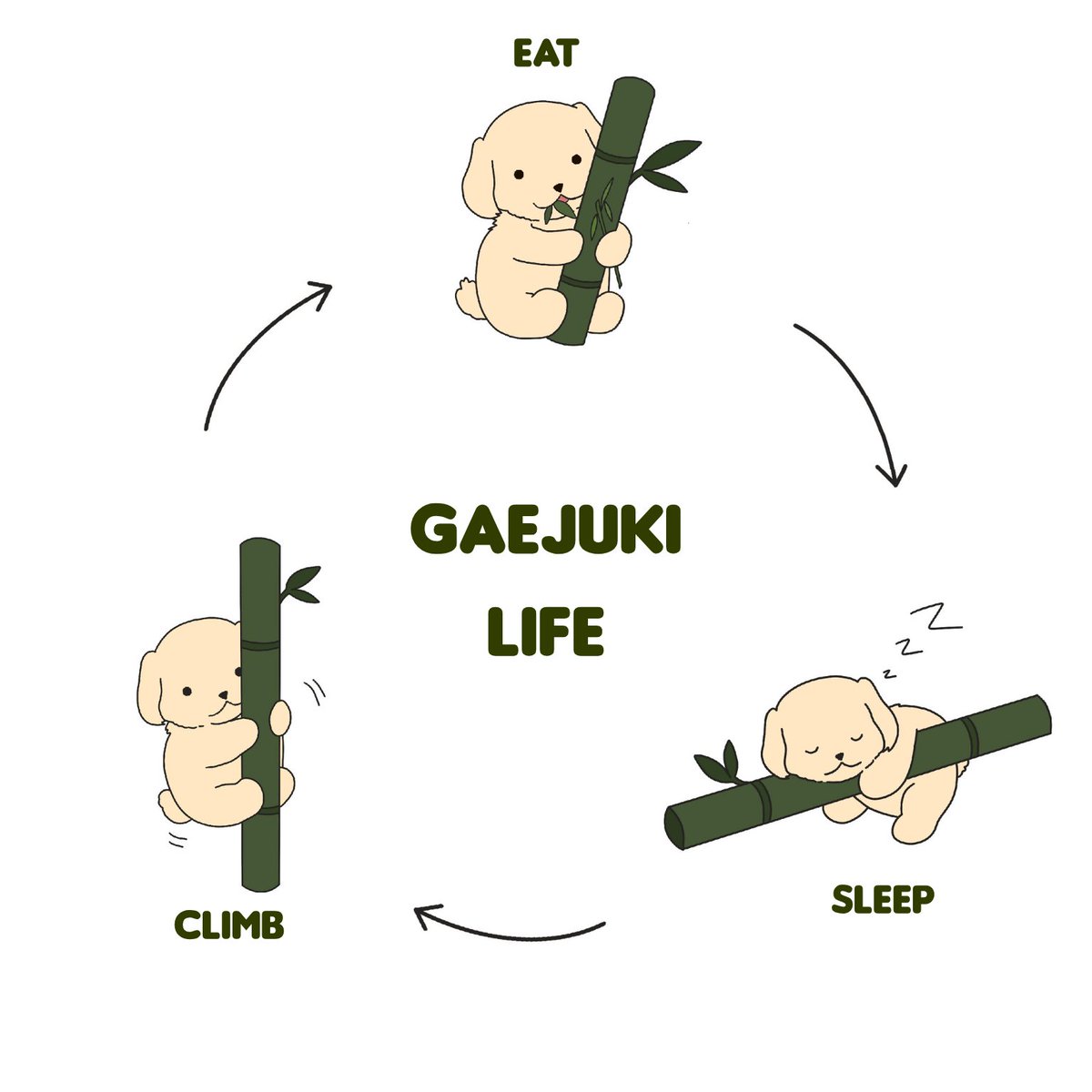 Gaejuki_Giwa's tweet photo. “A Day in Gaejuki’s Life” 🐶🎋 https://t.co/aMA68IDvLw