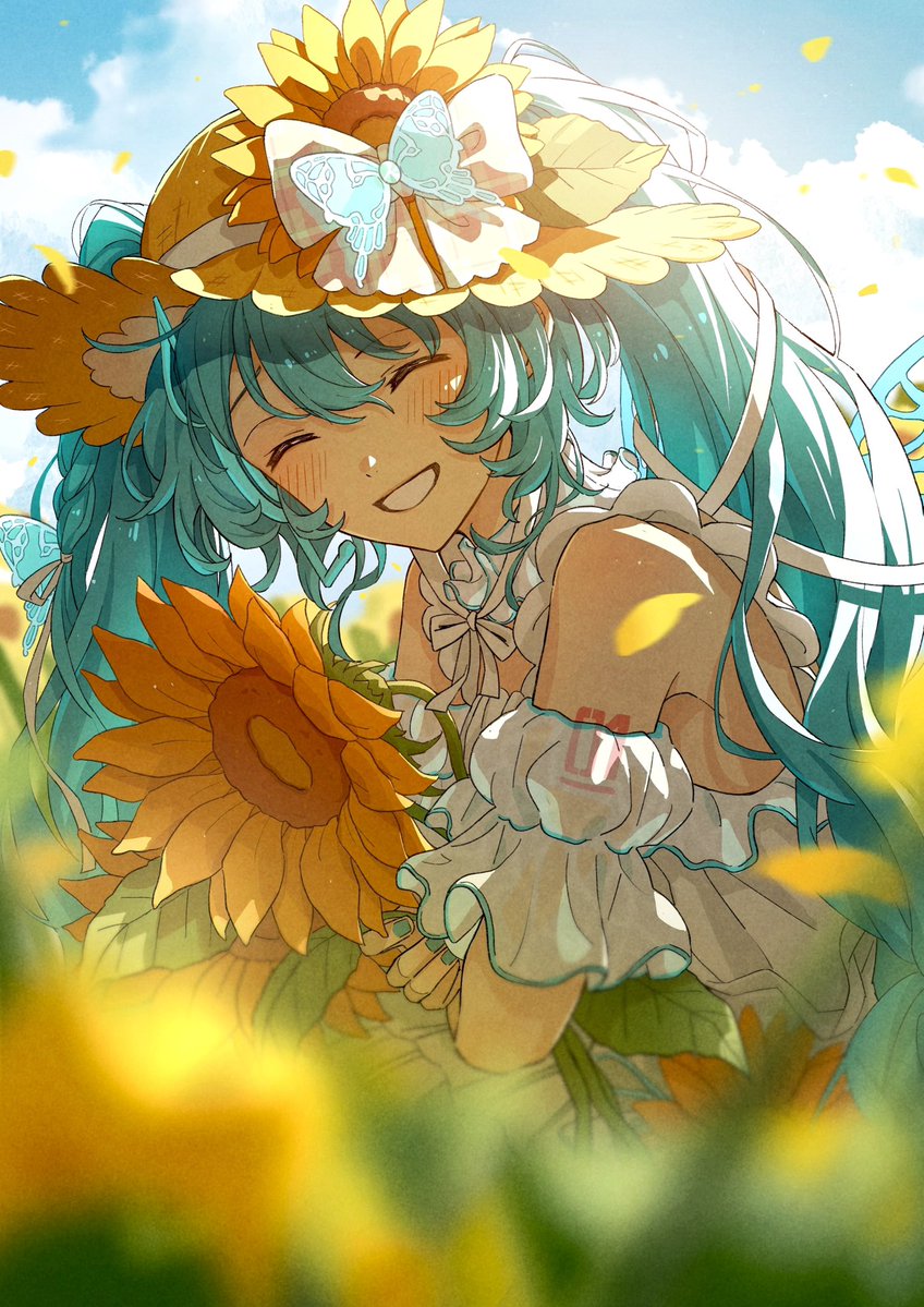 mele_ck's tweet photo. 「空に免じて」MV、改めてありがとうございました！ミク誕生日おめでとう🌻

#マジカルミライ2026 https://t.co/qERH9CWXyp