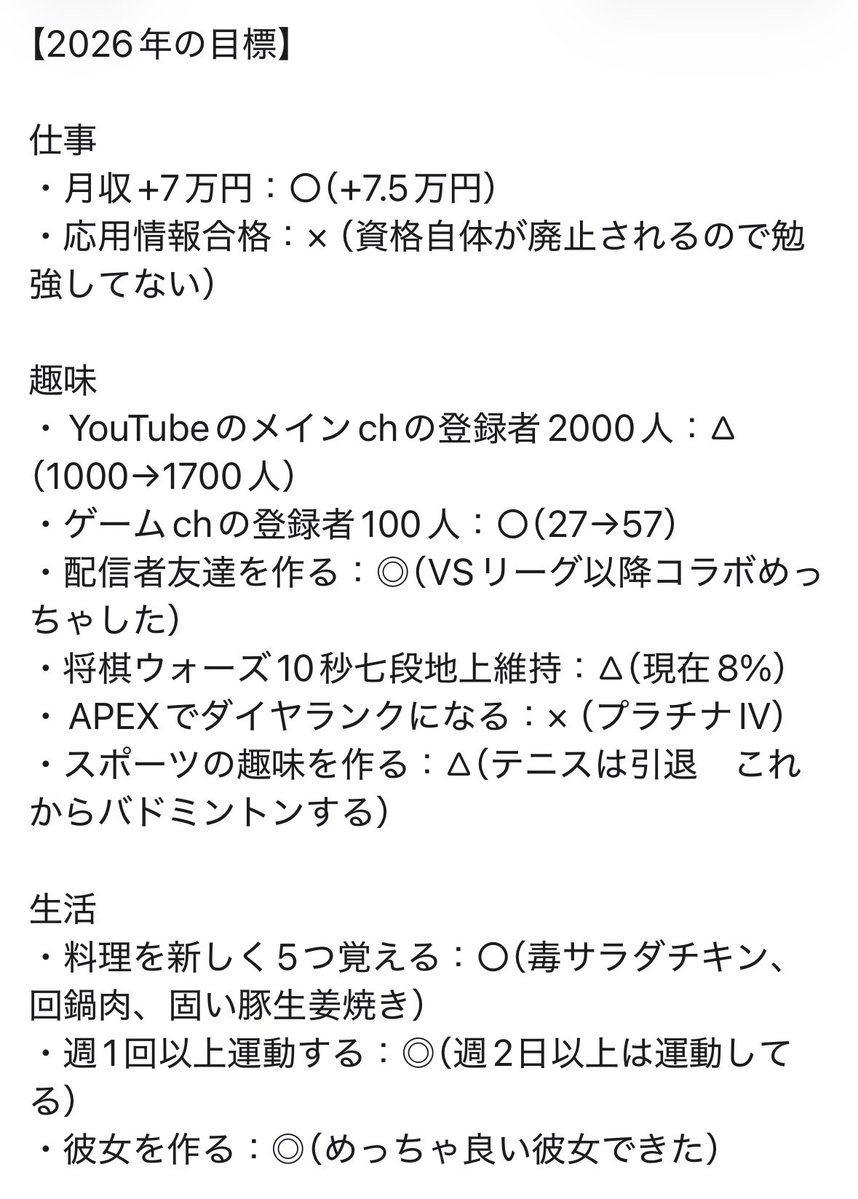 anpirika's tweet photo. 残り3ヶ月なので途中経過
資格はしょうがないとして、他だとAPEXが一番絶望的なの面白い https://t.co/NwZDsXviXs