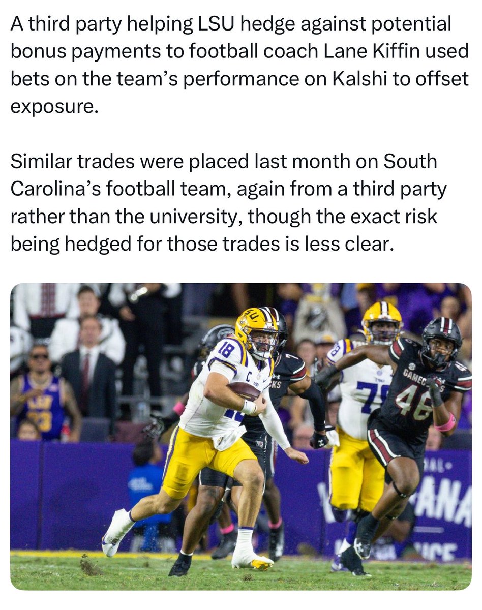 DuckOnQuack2023's tweet photo. LSU fans in my mentions saying Sorsby ruined the integrity of the game… plz explain this https://t.co/rDKYfW0IEH