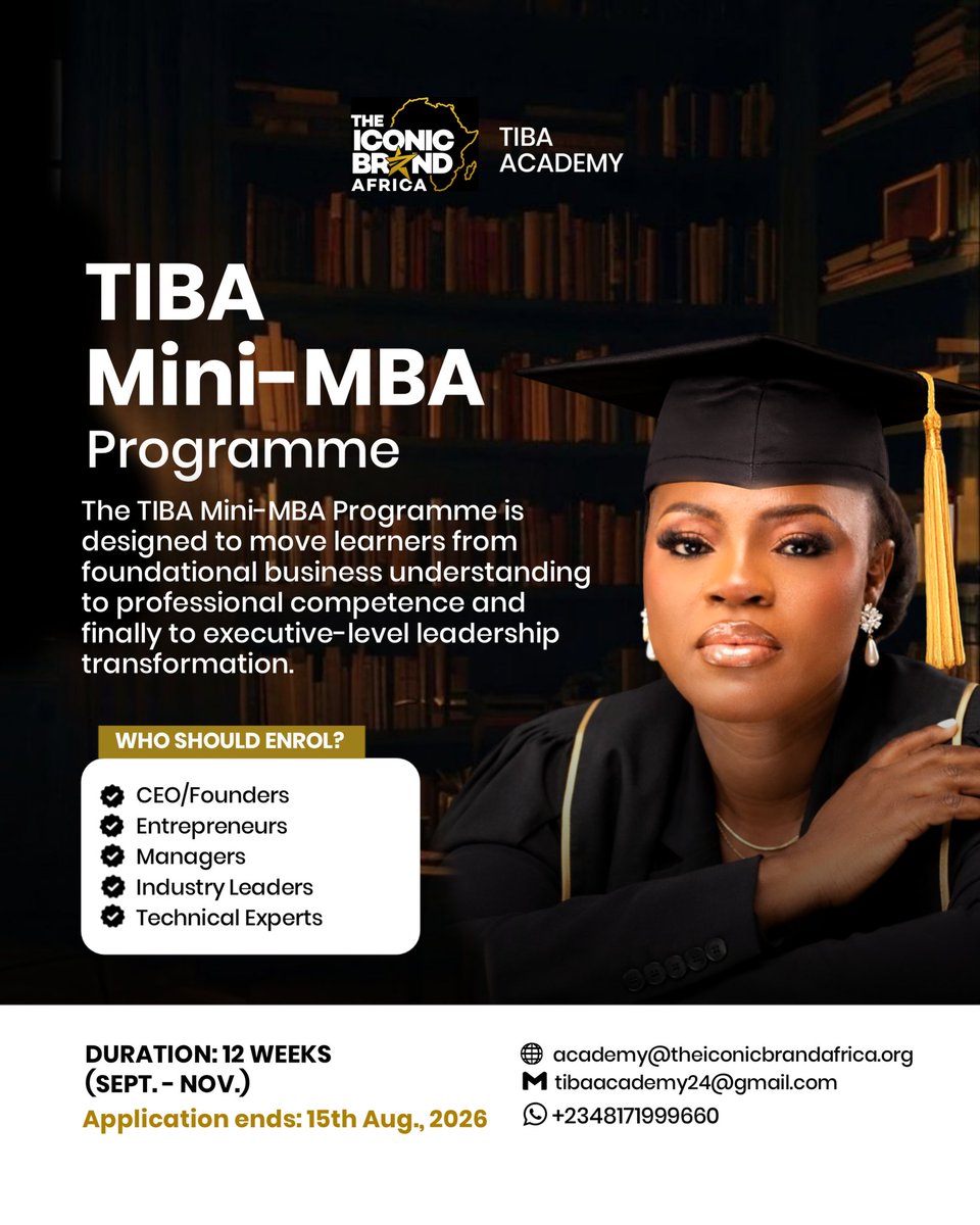 Grace457598's tweet photo. Registration is still ongoing for the Mini MBA Programme. 
Learn a skill Now,tomorrow may be too late.
Dm for more information https://t.co/kpmk8wEpP4