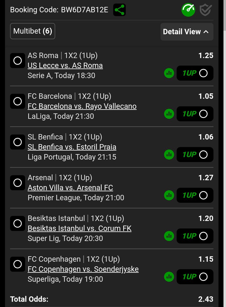 BetServe's tweet photo. 🎟️ BW6D7AB12E
🎯 +2
#1Up https://t.co/jOF2hyiOgc