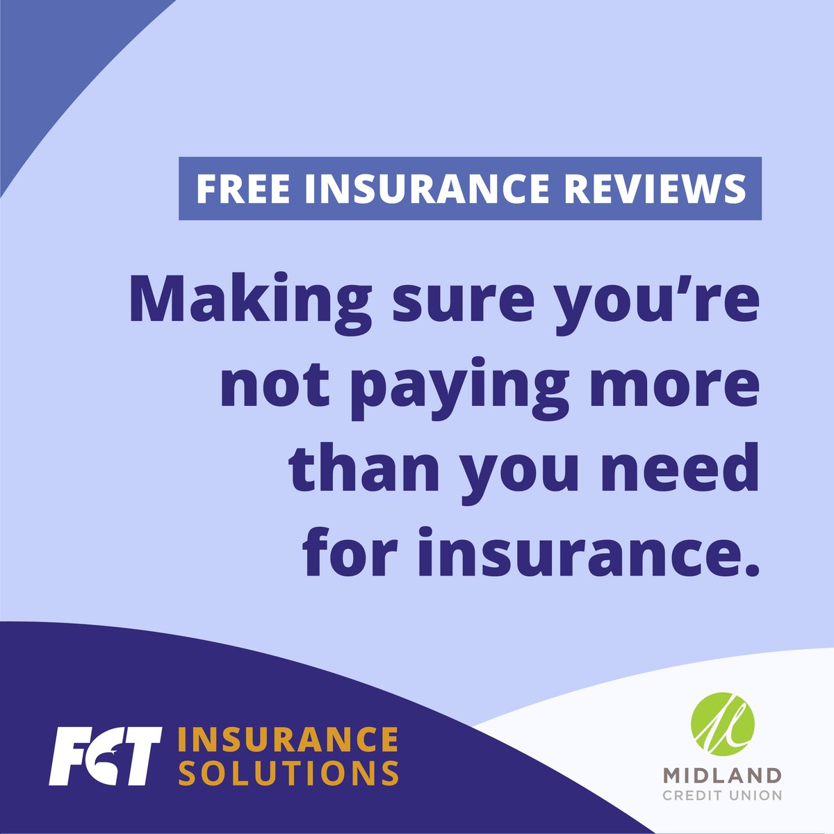 MidlandCU's tweet photo. 🏡🚗💙 Your insurance needs can change over time — and so can your rates. 

Schedule a complimentary insurance review with our partner FCT Insurance to help uncover savings &amp; make sure your coverage still fits your life: https://t.co/4MEFgSs2no

#MidlandCU #InsuranceSolutions https://t.co/UYwyvnRQhN