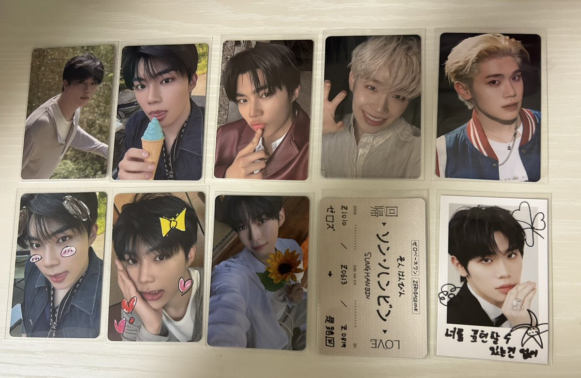 vlccsv3's tweet photo. ZEROBASEONE ZB1 ゼベワン 回帰LOVE アルバム タワレコ特典 トレカ 交換 封入トレカ 封入特典

求ジウン🩷＞その他
譲ハンビン、ゴヌク、テレ
郵送での交換&amp;同日発送が可能な方
お気軽にお声掛けください！
難しい方は♡のみ🙇‍♀️
#zb1トレカ交換 #ゼベワン交換　#ZEROBASEONE交換 https://t.co/l5JfH9ZoXn