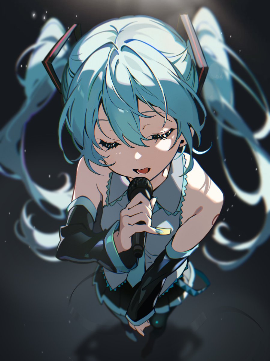 hatsutahaku's tweet photo. ✨Miku 19th🩵🎂
#初音ミク #初音ミク誕生祭2026 
#Miku #イラスト https://t.co/XcaPBHdwct