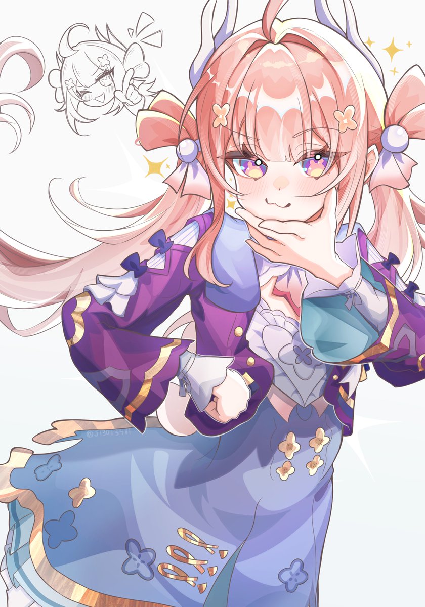 J13073481's tweet photo. #今月描いた絵を晒そうㅤ 
ブローニャと遊雲先生でした〜 https://t.co/8yvW06xQCl