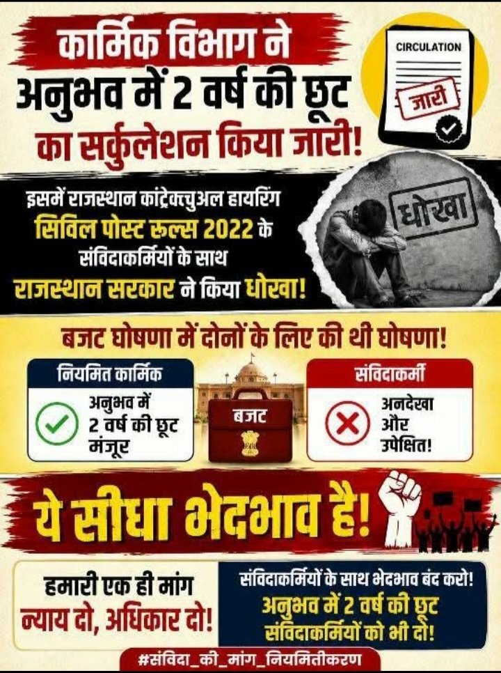 OmSharm14353586's tweet photo. जो आज हमें #नियमितिकरण के लिए तरसा रहे हैं कल वो हमारे #वोट के लिए तरसेगें
#पं_शिक्षक_वि_सहायक_नियमित_करो 
#Regularize_PS_VS 

हर त्योहार फीका बीतता है, हमारे घरों में भी असली रोशनी नियमितीकरण के आदेश के बाद ही आएगी। 🎇 #पं_शिक्षक_वि_सहायक_नियमित_करो  #Regularize_PS_VS @narendramodi @ombirlakota @BhajanlalBjp @VasundharaBJP @KumariDiya @madandilawar @ashokgehlot51 @TikaRamJullyINC @DrSatishPoonia @NitinNabin @zeerajasthan_ @GovindDotasra