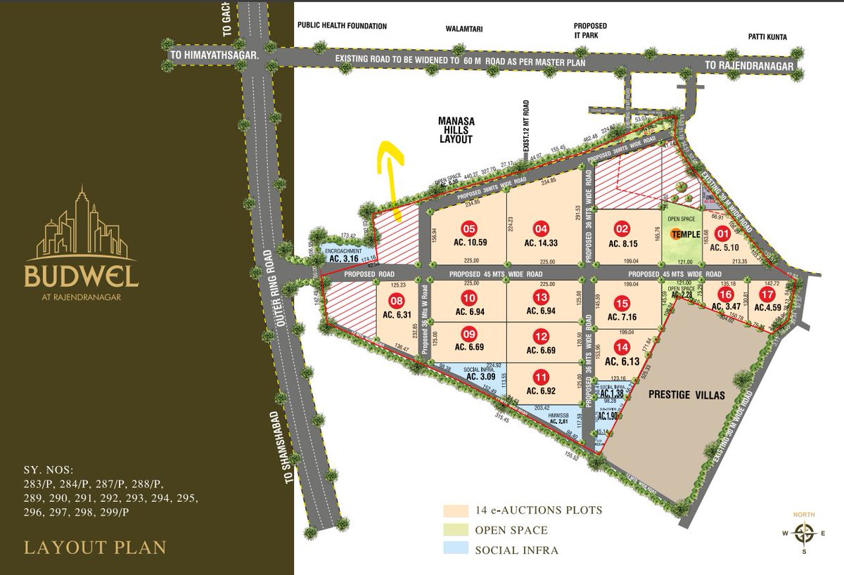 nag114433's tweet photo. Would like to know what are the dark orange lines highlighted below. Is it for commercial purpose?

Suppose if I buy a flat in Prestige Spring Heights[Plot 5]. Will it impact the lake view in future.
@mtree_hyd @HydREGuide @InvestHyderabad @HydREGuide 

Appreciate the responses. https://t.co/faIMCBIlLJ
