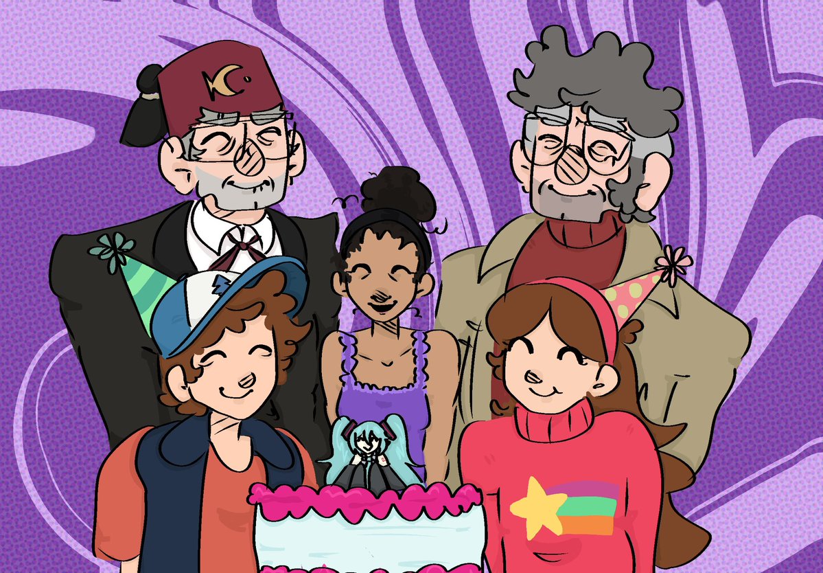 therealtommy222's tweet photo. HAPPY BIRTHDAY DIPPER, MABEL, MIKU, and me 😅 

#gftwt #billford https://t.co/ZpQVl1HLYU